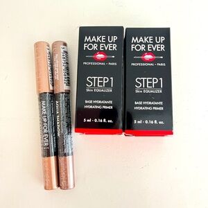 NEW Makeup Forever Aqua Shadow and Step 1 Hydrating Primer Set - 20E 28E